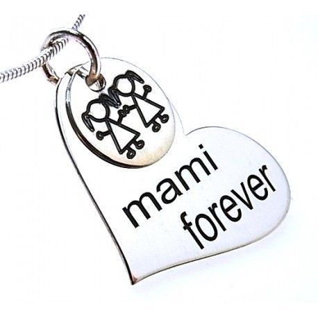 Colgante Mami Forever Corazón Plata 925 - 26542