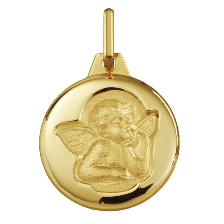 Medalla de bebé Angelito oro amarillo 18 kilates - 18_1030454L