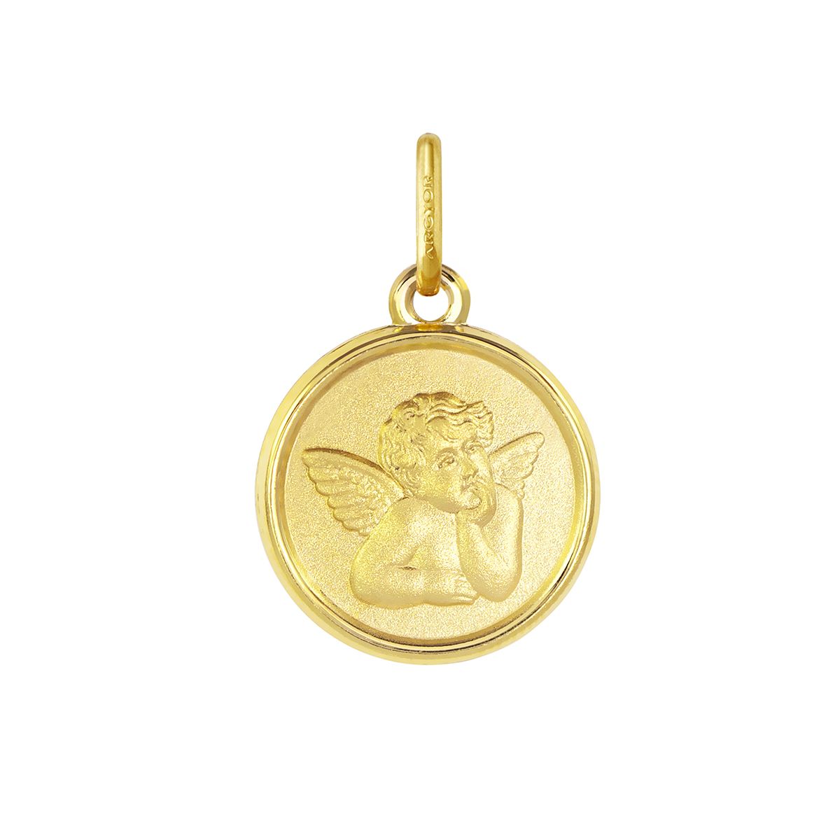 Medalla de bebé 14mm Angelito Oro 18 kilates -18_1260454