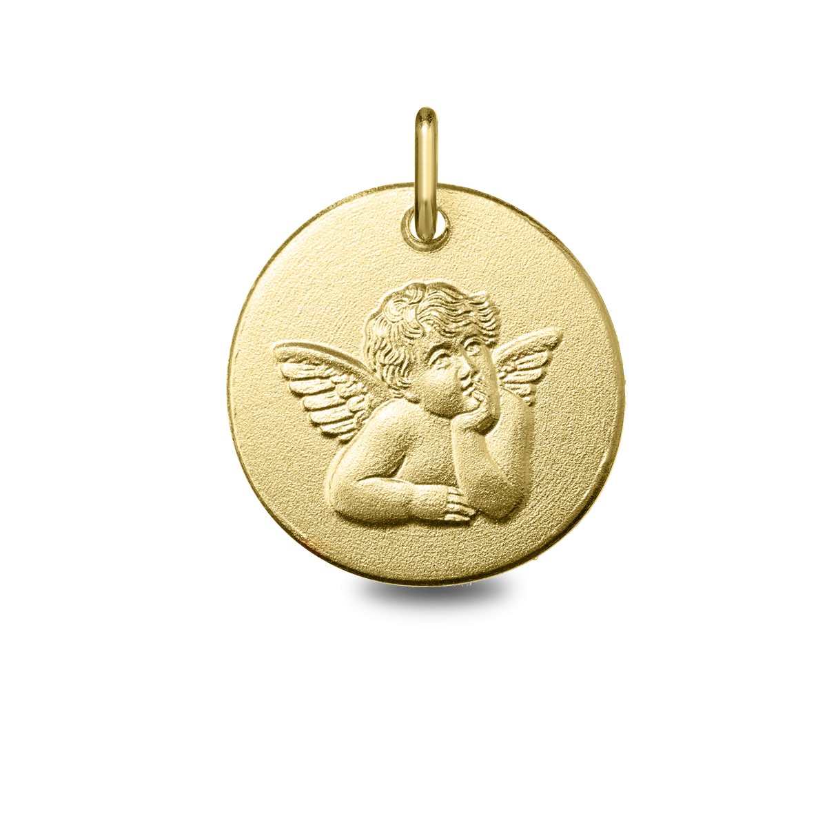 Medalla de bebé Angelito 14mm oro 18 kilates -18_1265454
