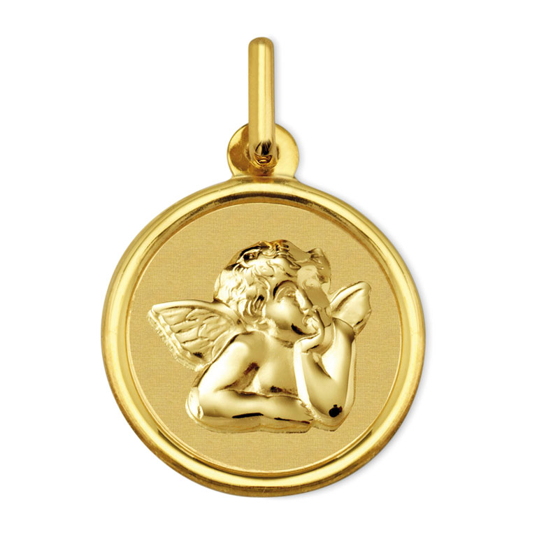 Medalla de bebé Angelito Oro 18 kilates - 18_1900454