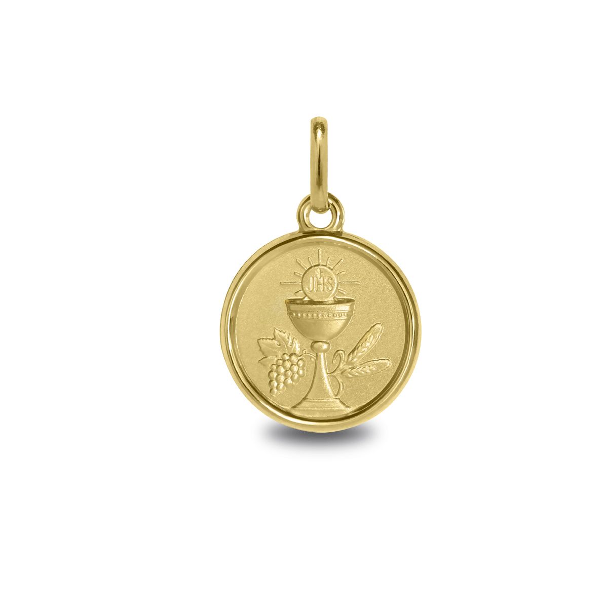 Medalla comunión 14mm Cáliz de Cristo oro amarillo 1Âª ley - Argyor 18_1260469