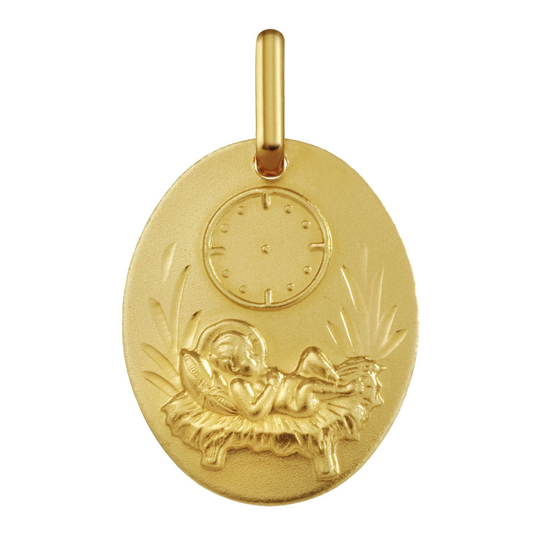 Medalla Niño Jesús con reloj-18_1141413