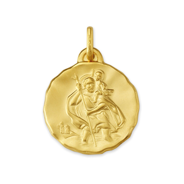Medalla San Cristóbal 18MM oro 1º ley - ARGYOR 18_1199313