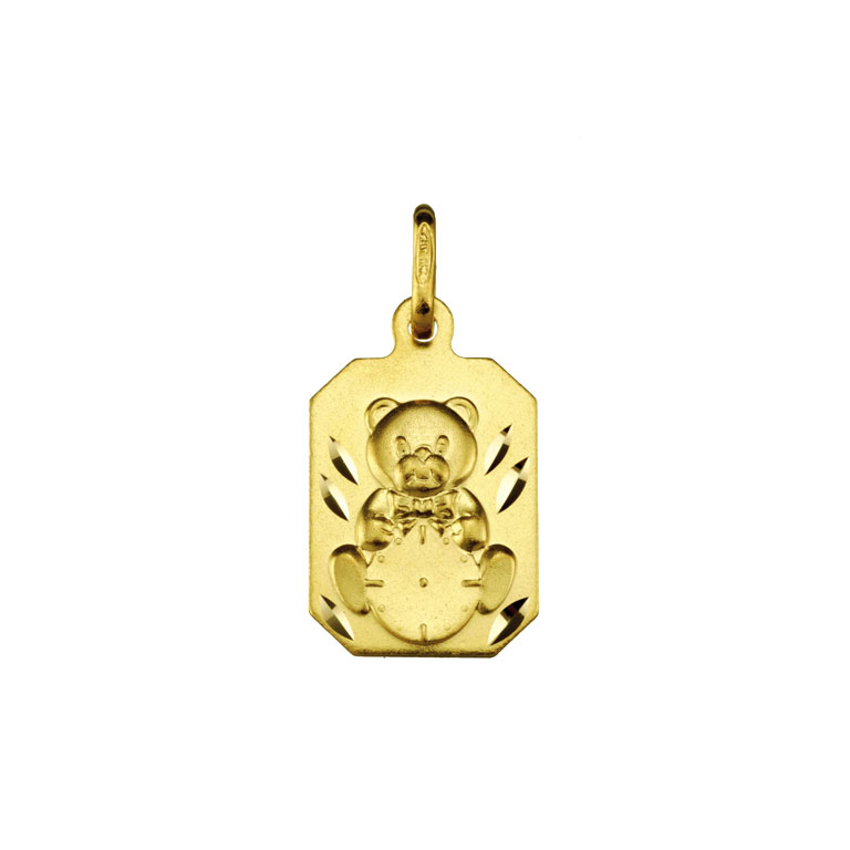 Medalla Osito con reloj oro amarillo 9 kilates - Argyor 9_1411493