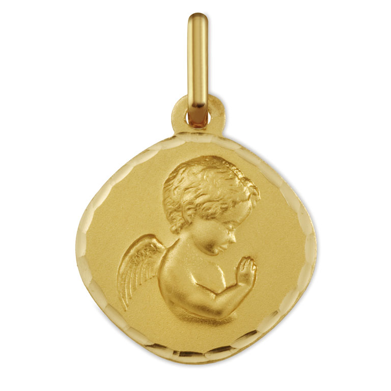 Medalla de bebé Angelito oro amarillo 9 kilates -9_1600419N