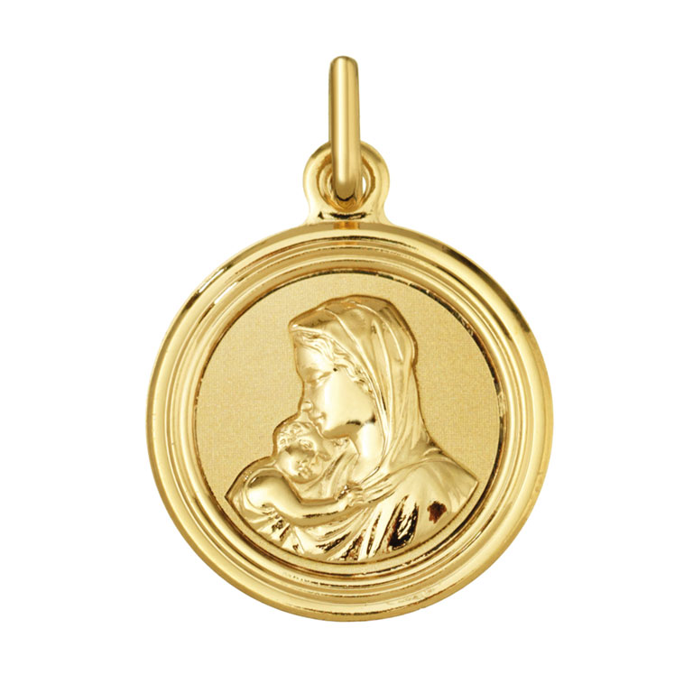 Medalla Virgen Marí­a 17mm Oro Amarillo 9 kilates - Argyor 9_1921235