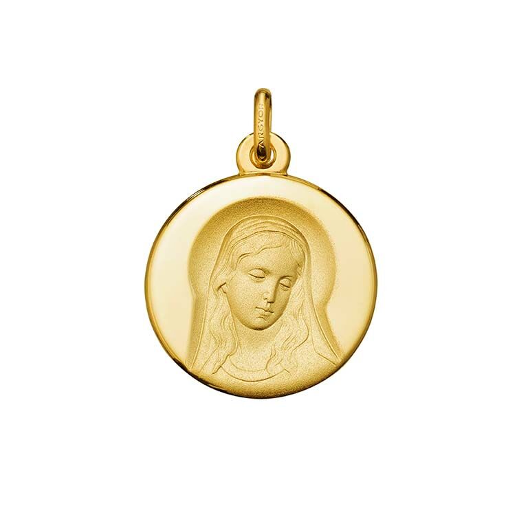 Medalla Virgen en oro de 9 kilates -9_1072111