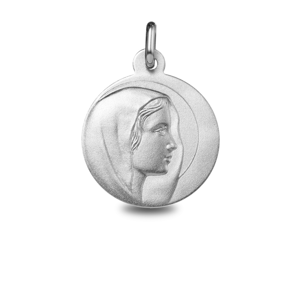 Medalla Virgen Marí­a Oro Blanco 18 kilates - Argyor 18_1B608282