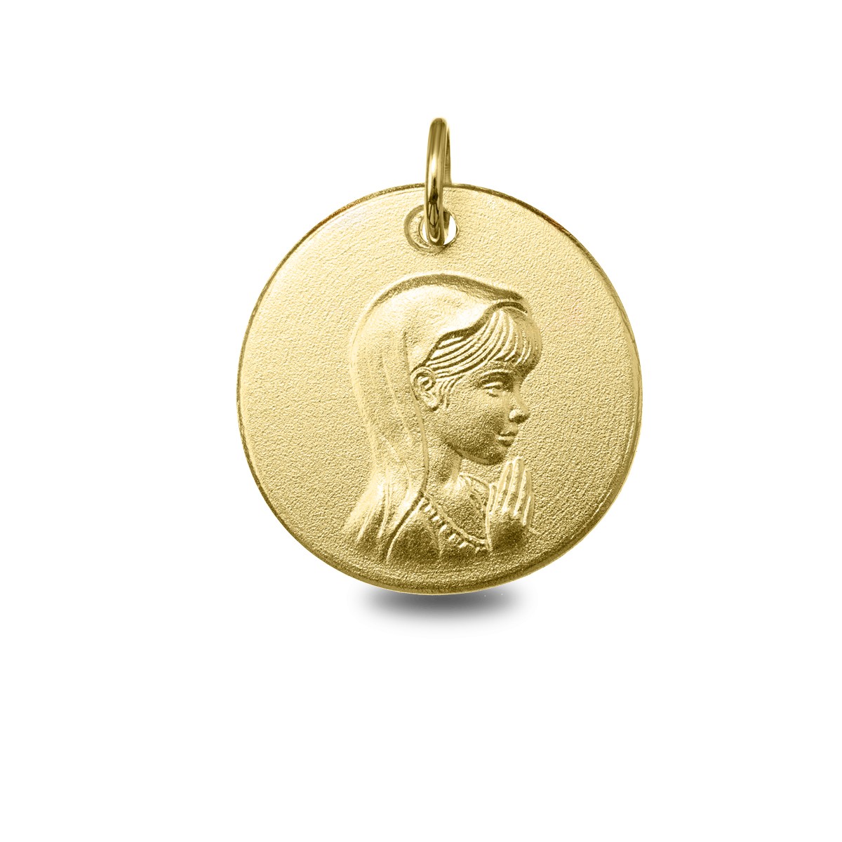 Medalla Virgen Niña 14mm oro amarillo 9 kilates - Argyor 9_1265186