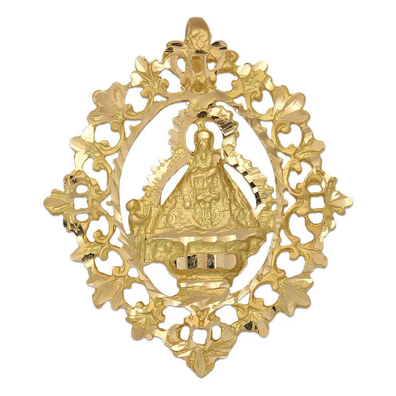 Medalla Virgen de la Cabeza 31x37mm Oro Amarillo 18 kilates - Lucarelli M245