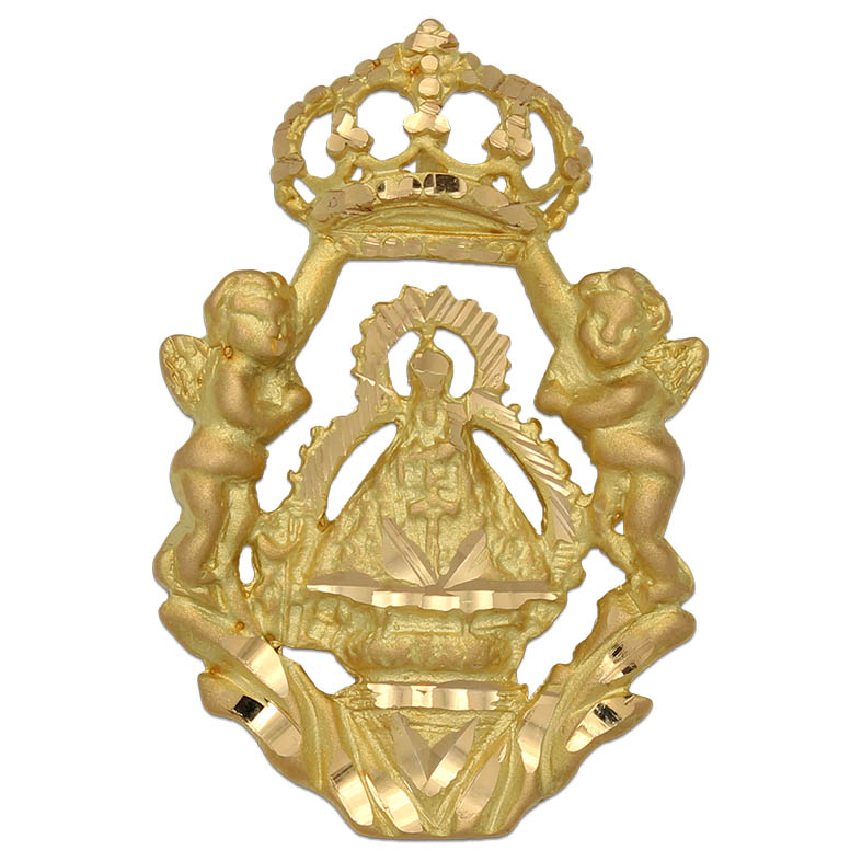 Medalla Virgen de la Cabeza 23x35mm Oro Amarillo 18 kilates - Lucarelli M331 MEDALLA ORO 18KL V.DE LA CABEZA- 23X35MM