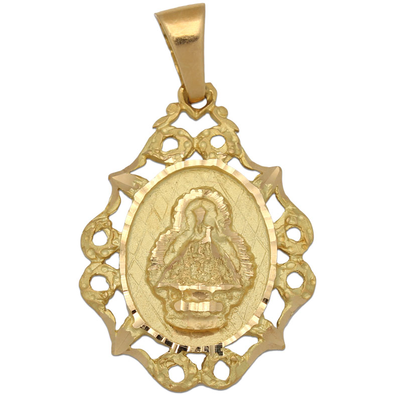 Medalla Virgen de la Cabeza 25x33mm Oro Amarillo 18 kilates - Lucarelli M967