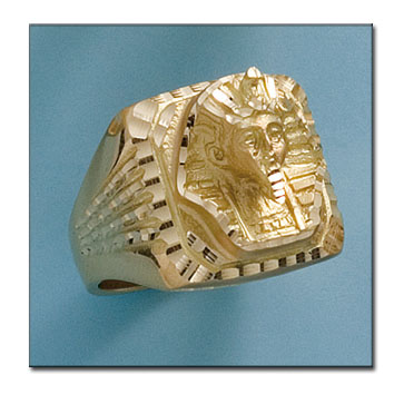 Sello de Hombre Oro Amarillo 18K Tutankamon - SE241