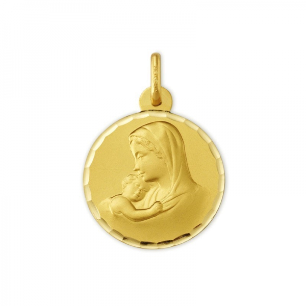Medalla Virgen Marí­a 18mm Oro Amarillo 9 kilates - Argyor 9_1604235N